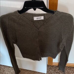 Danielle Guizio Forest Green Cardigan